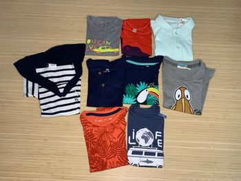 Lot tee-shirts manches courtes 2 ans