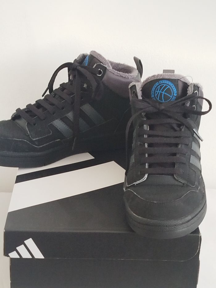 Baskets montantes noires et grises Adidas taille 38 2/3 - photo numéro 6