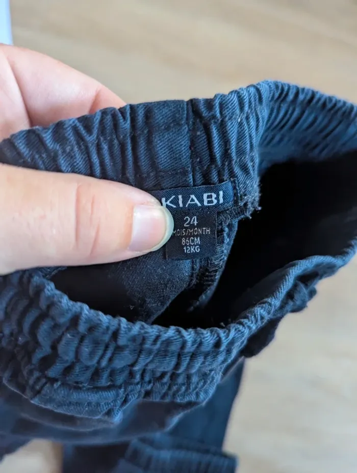 Pantalon Marine Kiabi 24 mois - photo numéro 2