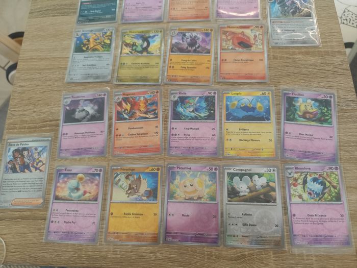 Lot 20 cartes Pokémon neuves destinées de Paldea EV4.5 holographique reverses brillantes - photo numéro 3