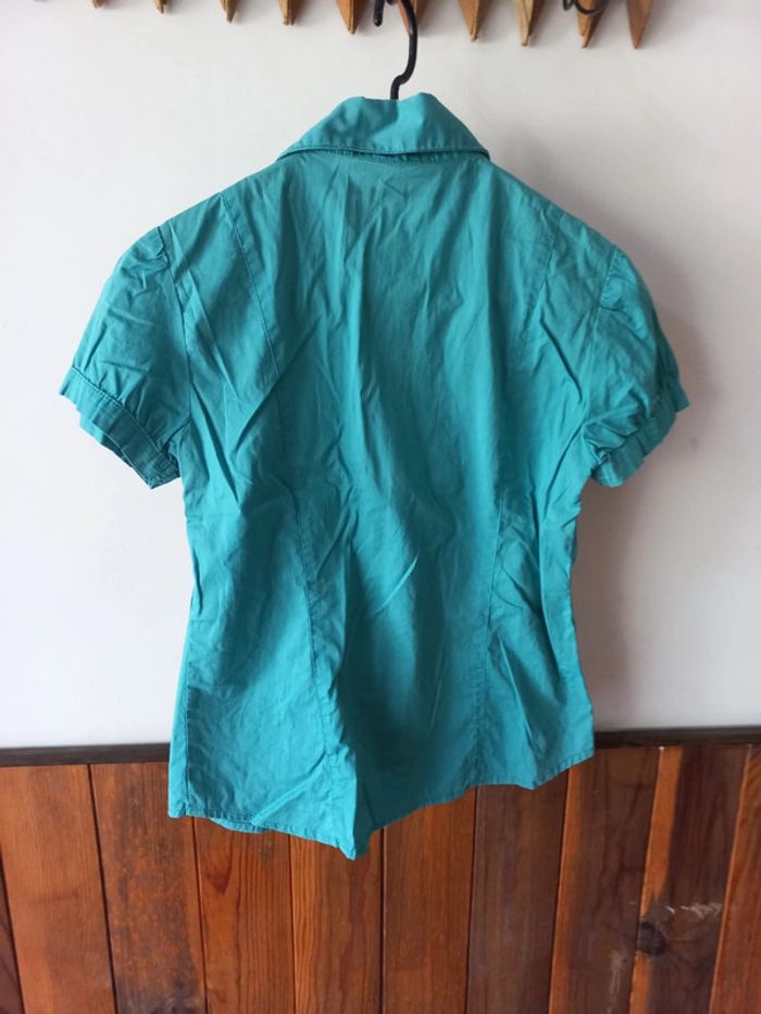 Chemise bleu/vert - photo numéro 2
