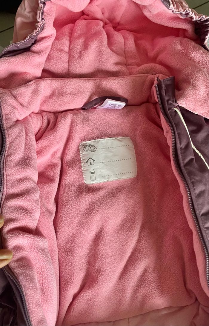 combinaison de ski bébé fille 2 ans 86/93 cm decathlon rose prune imperméable - photo numéro 2