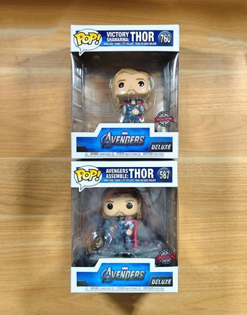 Lot 2 Funko Pop! Deluxe Thor - Avengers Assemble & Victory Shawarma (Avengers)
