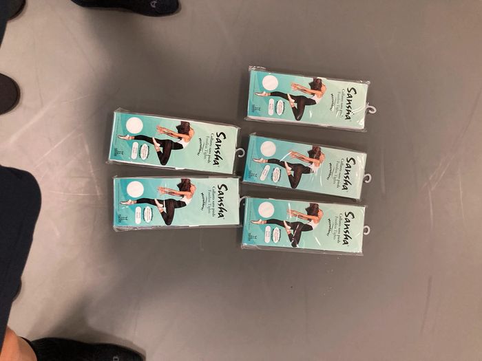 Lot 4 collants blancs danse sans pieds - photo numéro 2