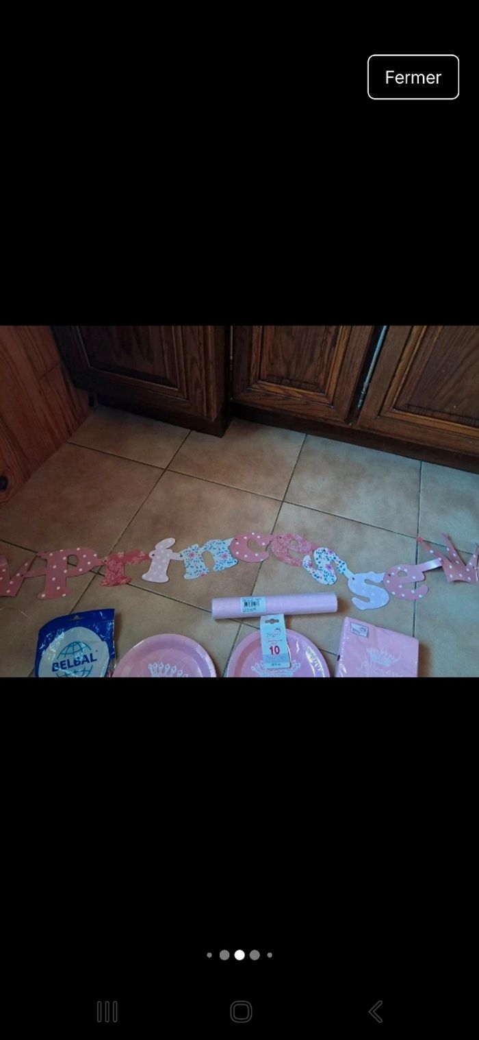 Lot décoration princesse bapteme anniversaire baby shower⁸ - photo numéro 9