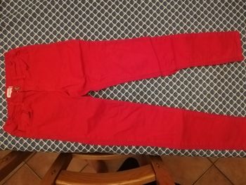 Pantalon rouge skinny