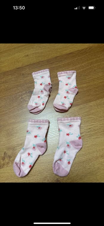 Lot de 2 paires de chaussettes bébé fille sergent Major 21-22