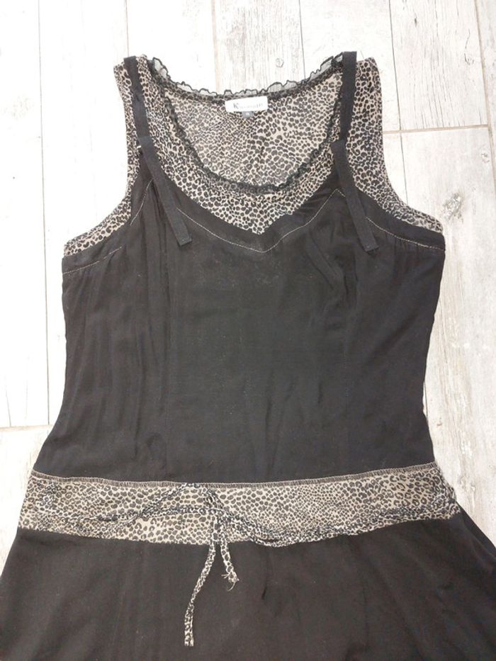 Robe noire imprimée - photo numéro 2