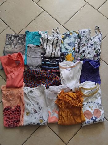 Lot tee shirt fille