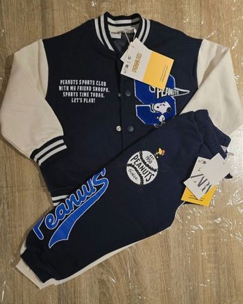 (Neufs non portés)🏷 🏷😍💙🥰superbe ensemble veste teddy et pantalon molleton snoopy 3ans garçon 🥰💙😍