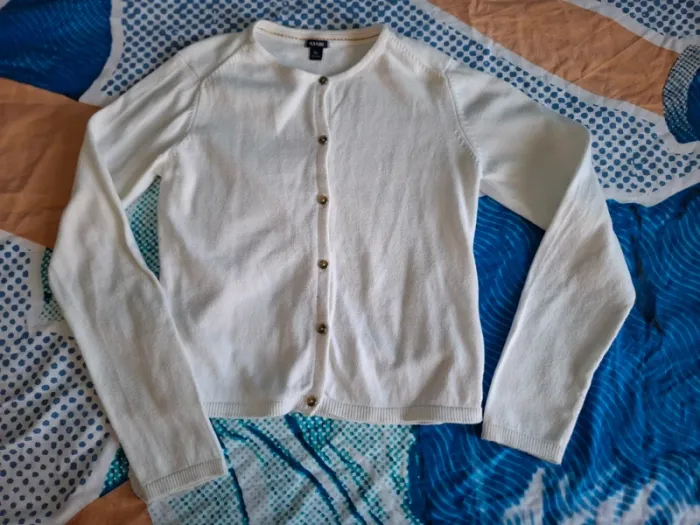 Gilet blanc Kiabi 10 ans