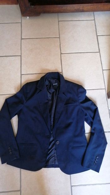 Veste blazer, bleu marine