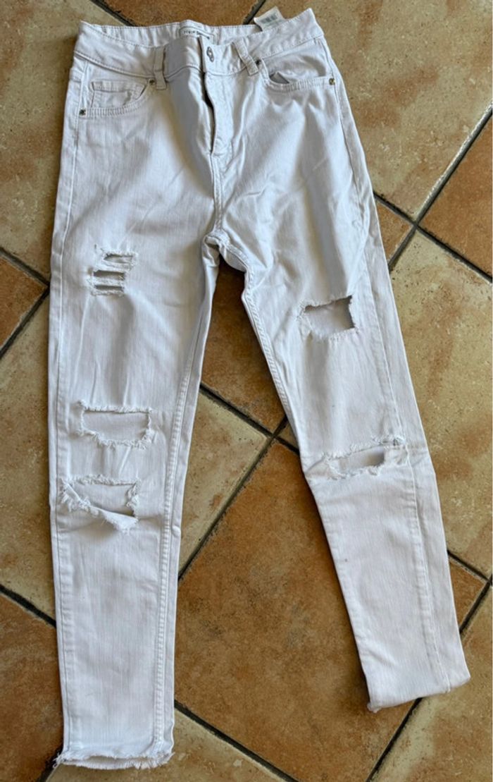 Jeans trous blanc pimkie taille 36