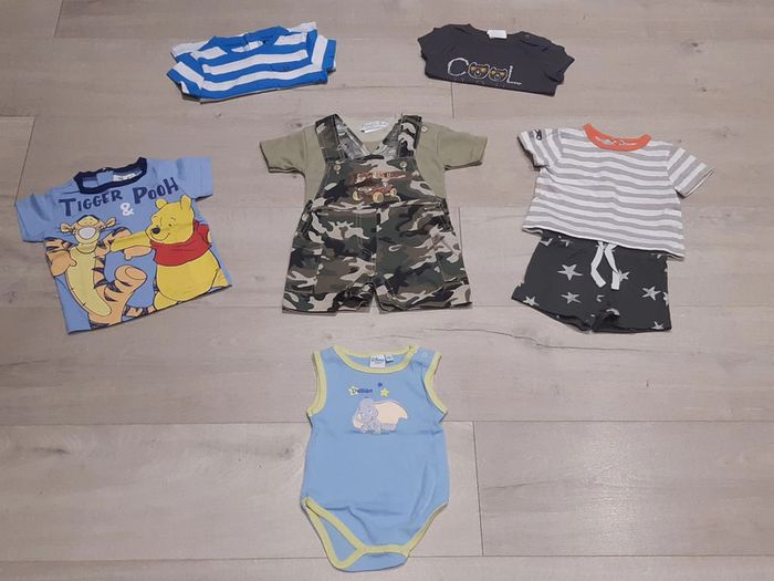 Lot de vêtements été garçon 3 mois (8 pièces dont 1 neuve)