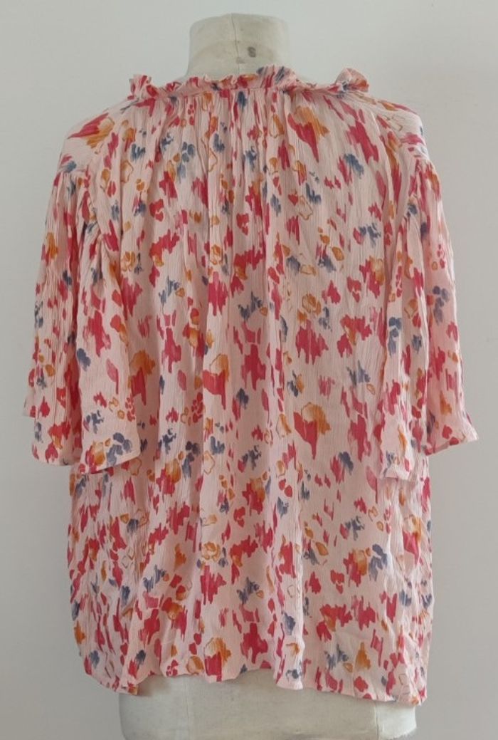 Haut manche courte marque sauvage poésie taille S couleur rose pour femme - photo numéro 3