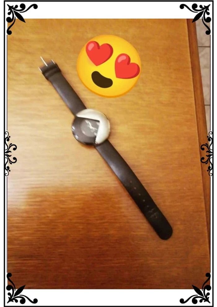 Montre noire cuir de veau - photo numéro 4
