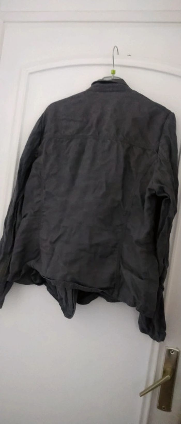 Veste en lin style perfecto gris femme 44 la redoute - photo numéro 4