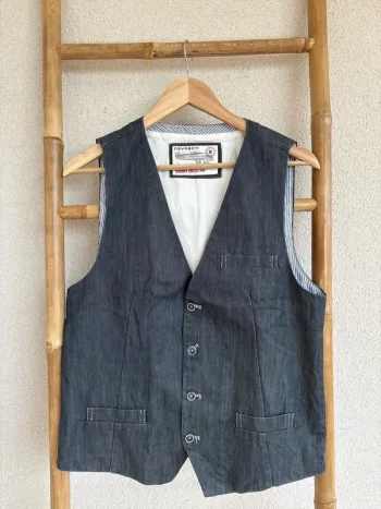 Gilet de costume en jean devred taille M
