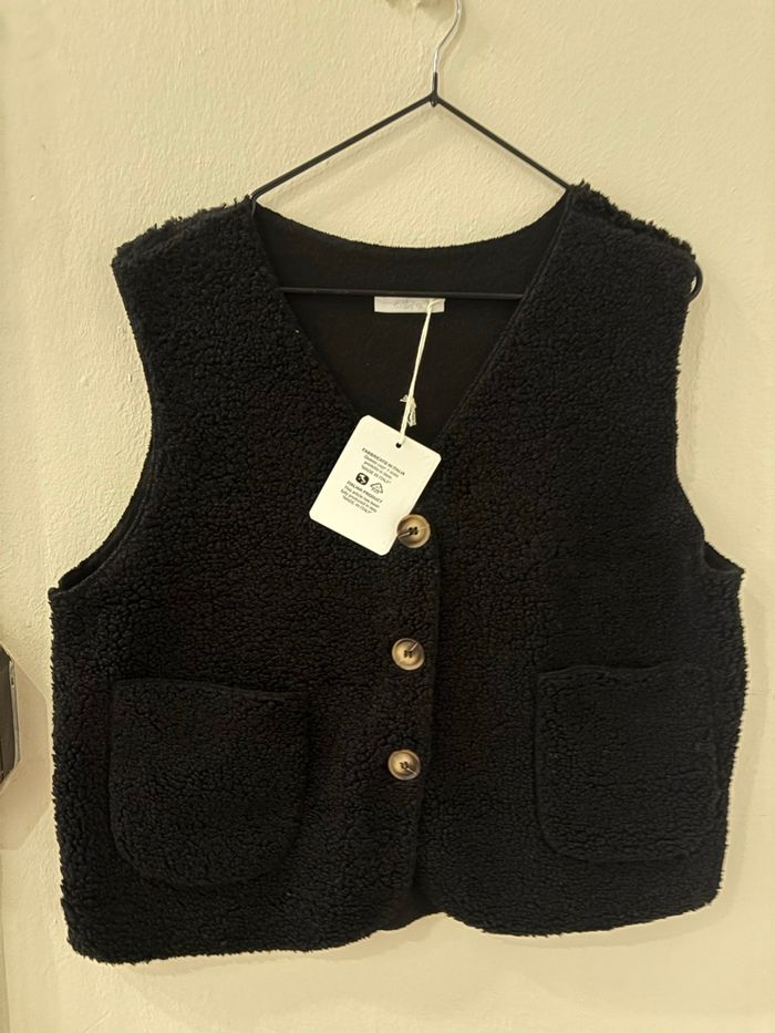 Gilet sans manches marron - photo numéro 2