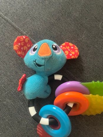 hochet bébé playgro multicolore anneaux dentition éveil très bon état ludique sensoriel
