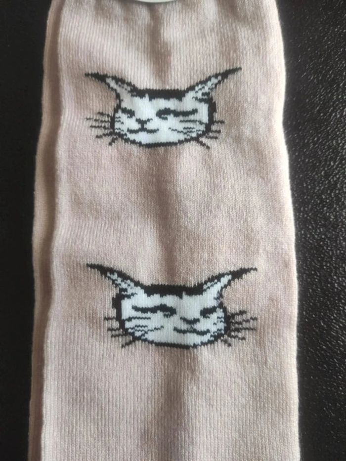 Guêtres motif chat chinois Neuves - photo numéro 3