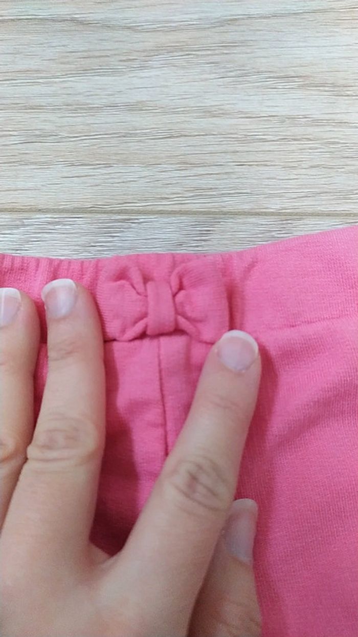 Ensemble 3/6 mois mi saison fleurs noeud - photo numéro 2