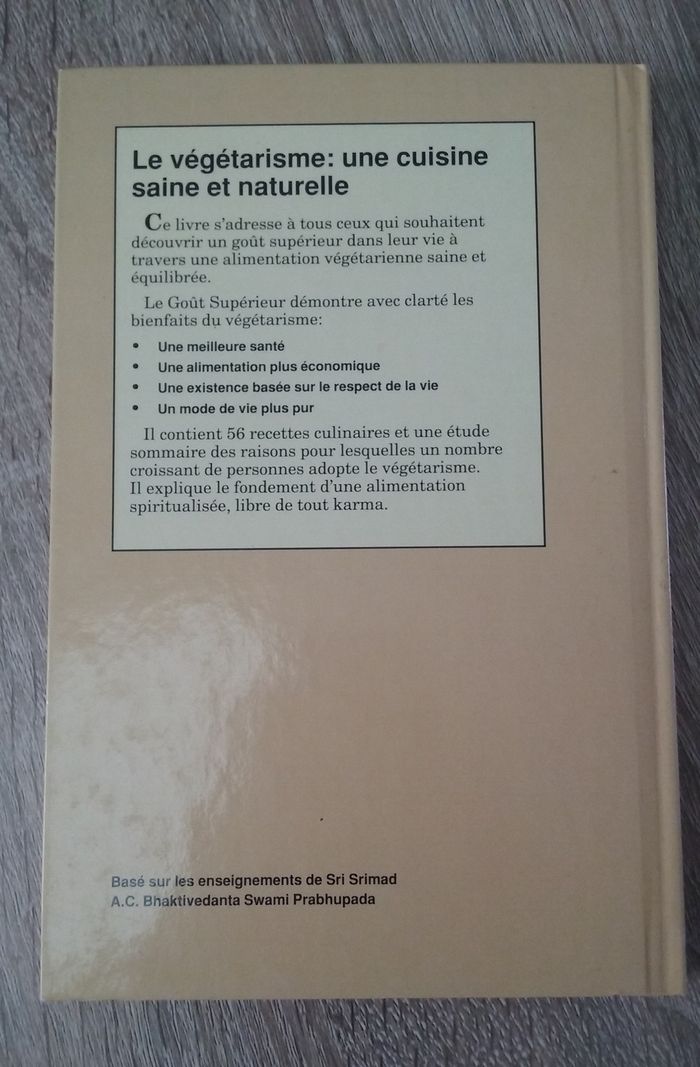 Livre "Le goût supérieur - guide pratique du végétarisme" - photo numéro 8