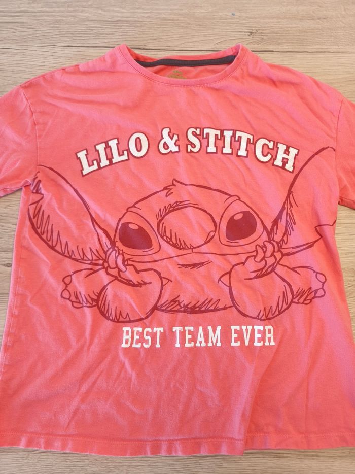 Tee-shirt manches courtes 12 ans stitch - photo numéro 2