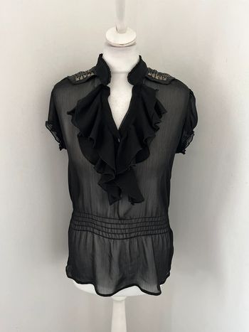 Blouse noire légère Morgan S