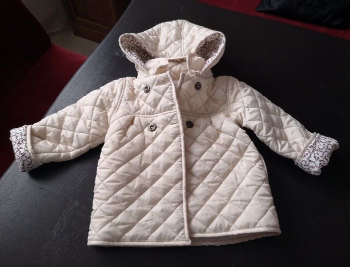 Manteau matelassé crème - photo numéro 3