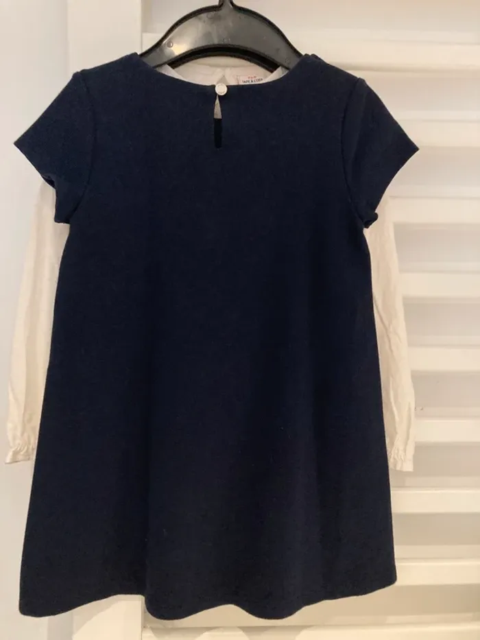 6 ans - Ensemble 3 pièces assorties - 1 robe 1 t-shirt blanc et collant blanc neuf - photo numéro 9