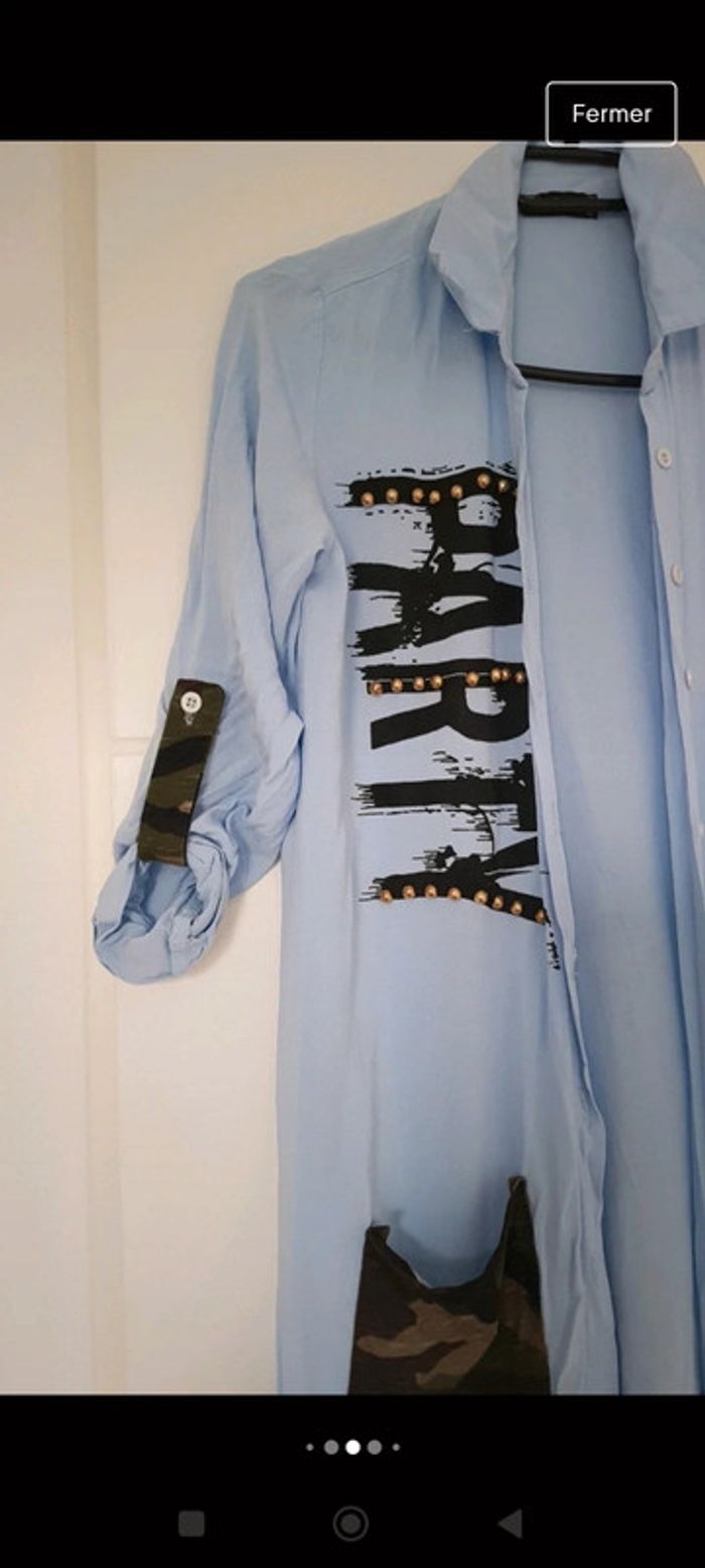 🎀 ROBE chemise longue - photo numéro 5