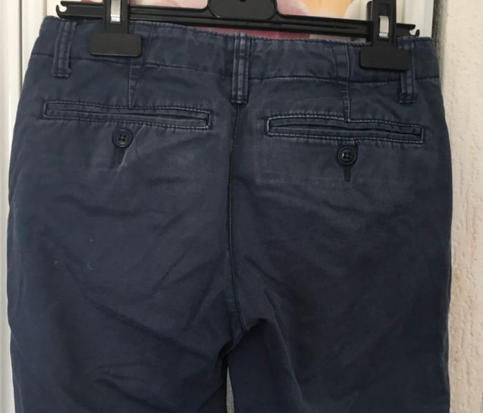 Pantalon slim ajustable bleu marine 10 ans Gap - photo numéro 3