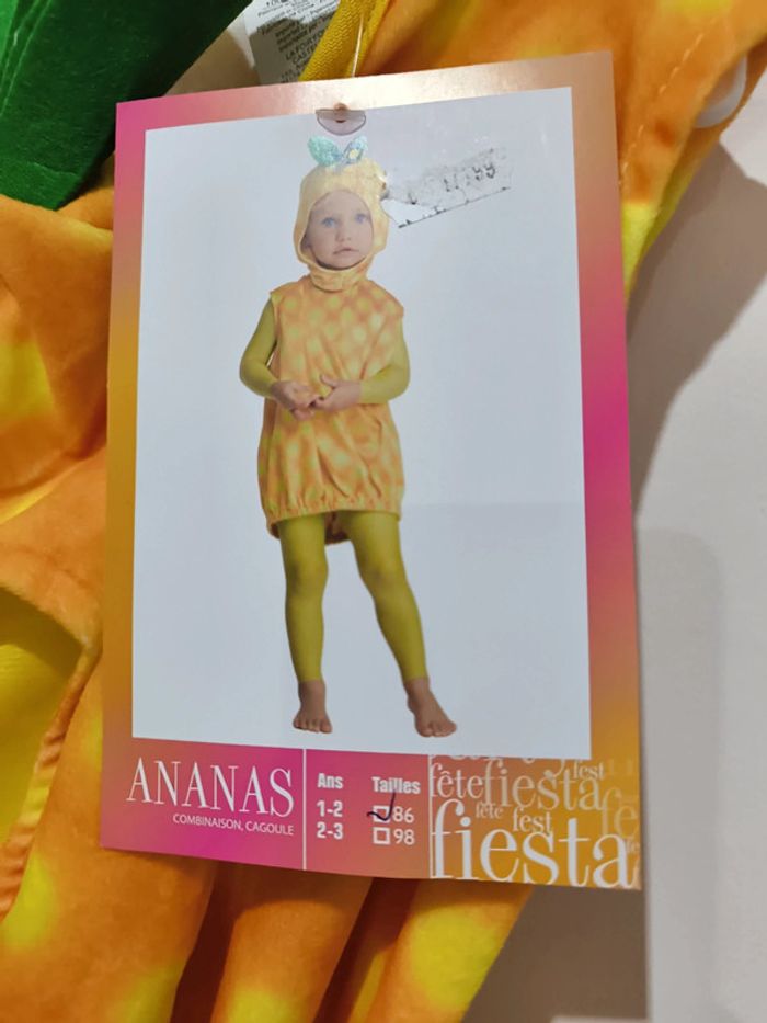 Déguisement ananas taille 1-2 ans neuf - photo numéro 2