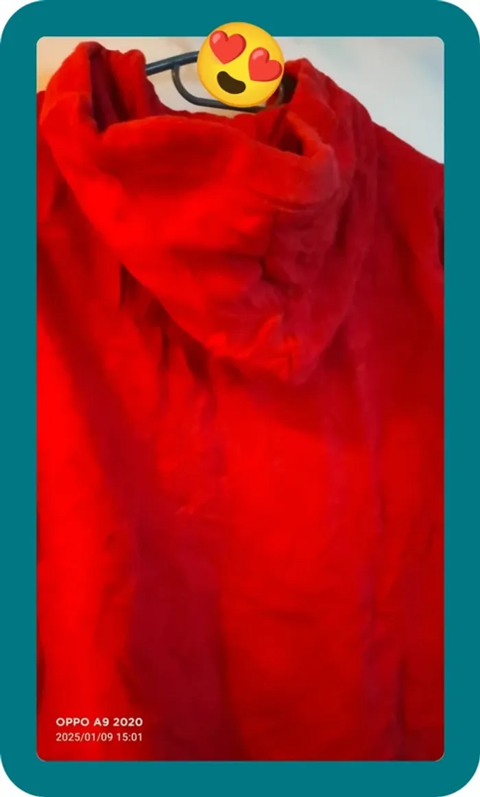 Sweat à capuche rouge, fille, Complice - photo numéro 5