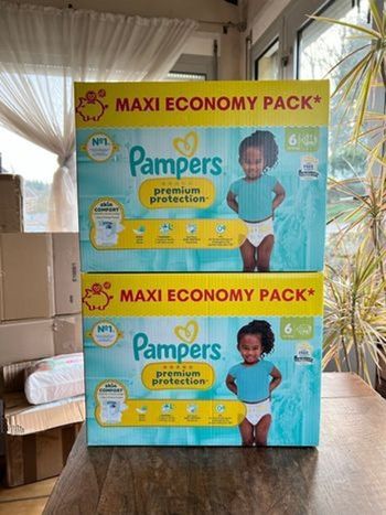 Couche taille 6 Premium protection Pampers : 140 couches