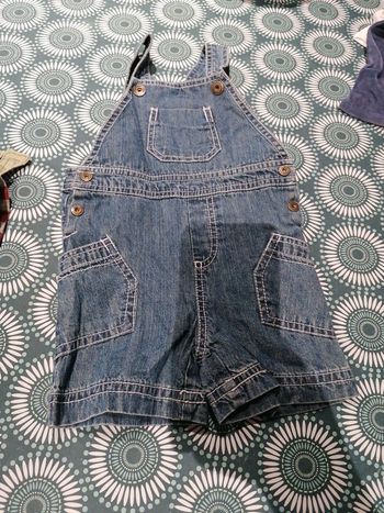 Salopette short 6 mois