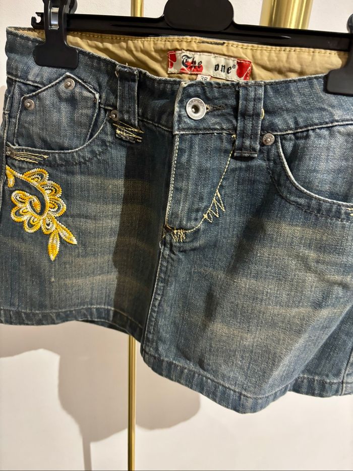 Jupe en jeans taille 38 - photo numéro 4