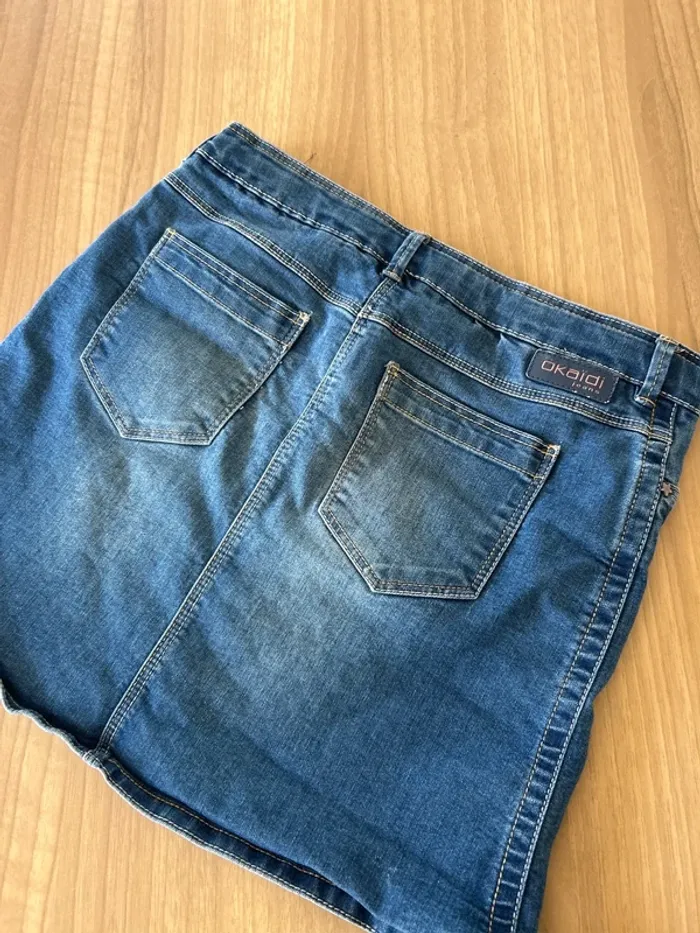 Jupe en jeans okaidi taille 12 ans - photo numéro 4