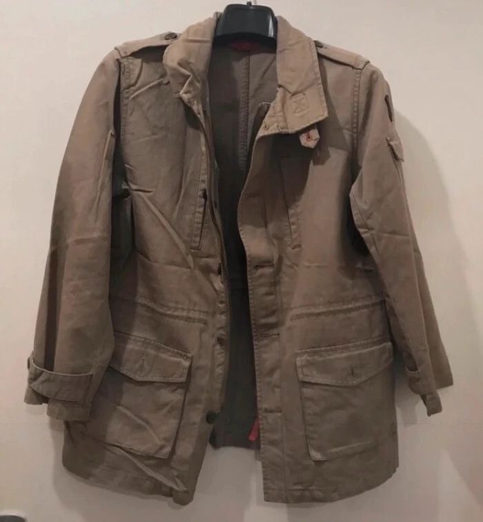 Veste unisexe été kiabi militaire beige taille 36 - photo numéro 2