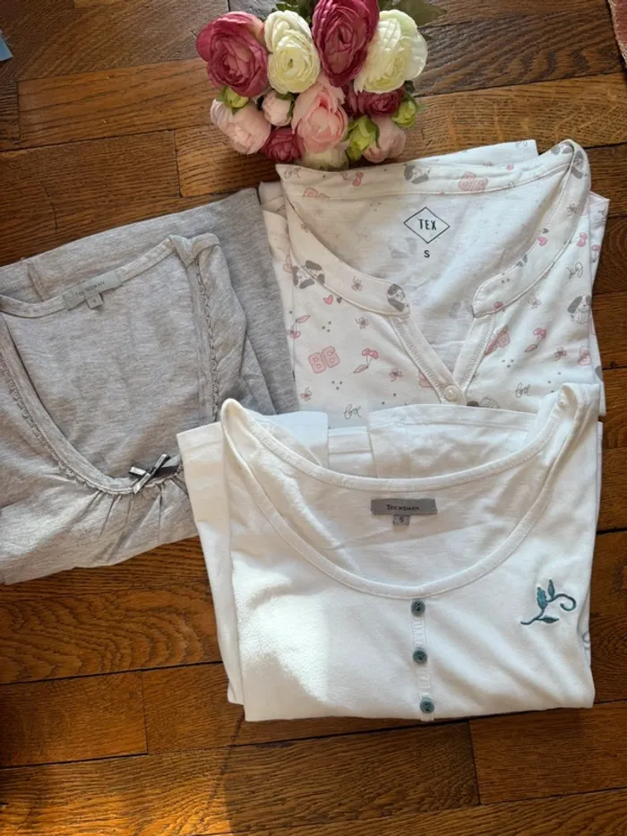 Lot de 3 t-shirt de nuit