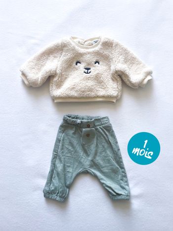 Pull + pantalon 1mois