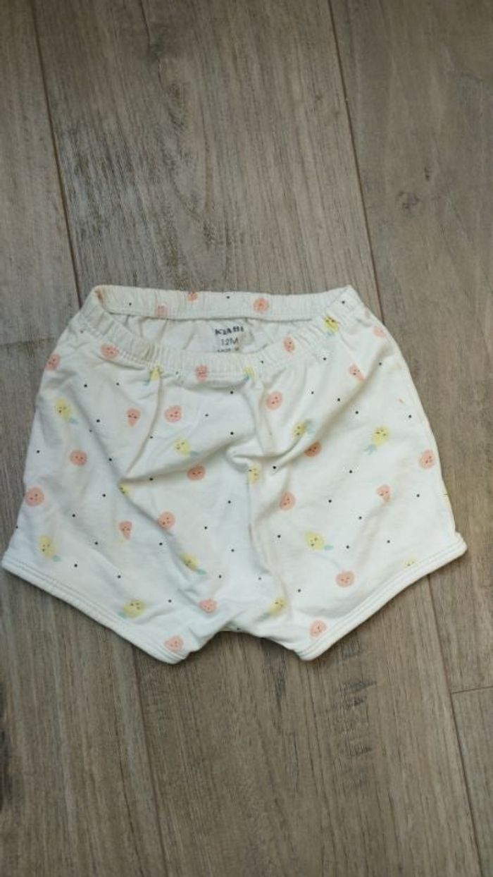 Short fruits Kiabi 12 mois