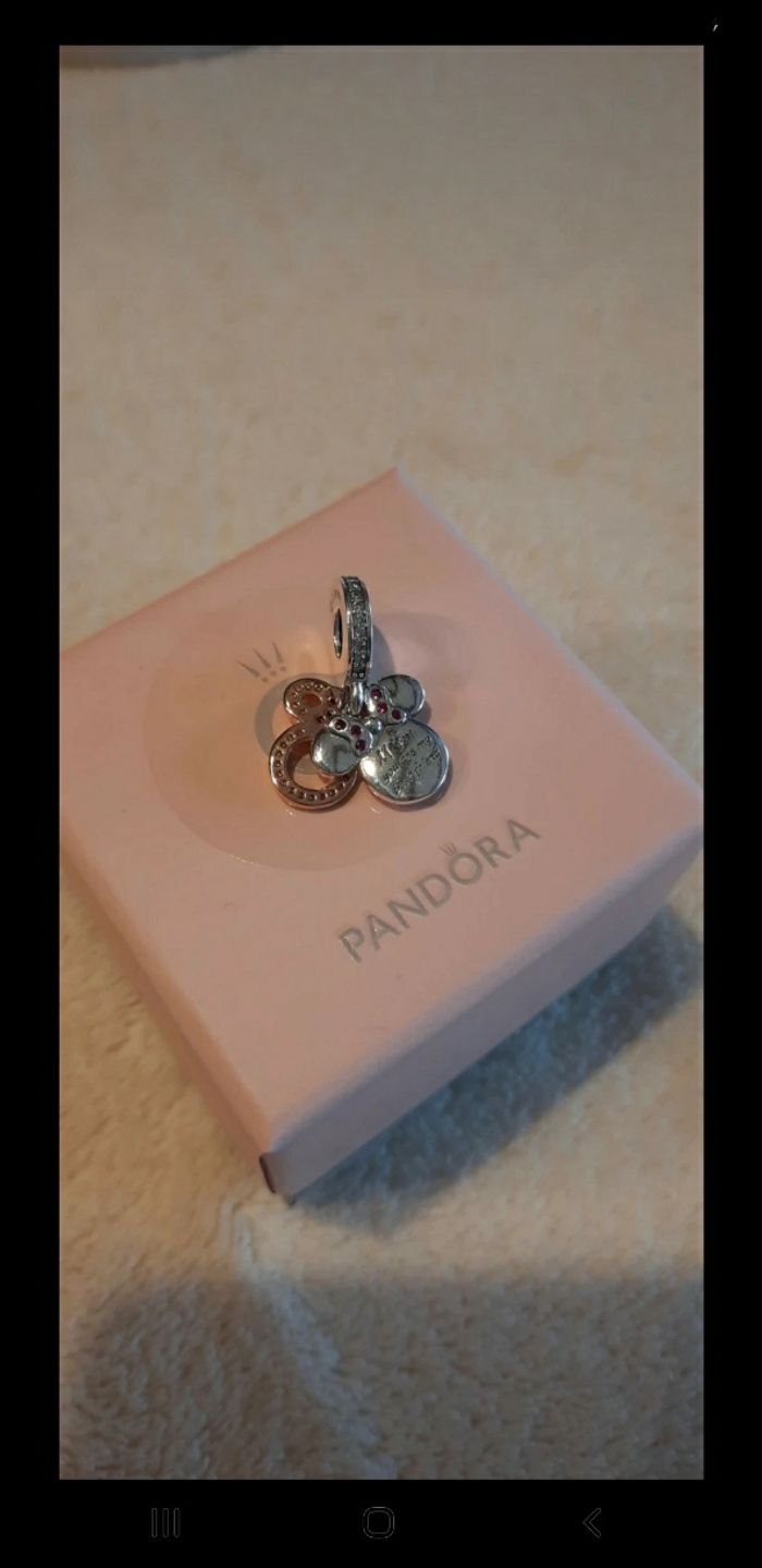 Charm Pandora >< Disney pendant double silhouette Minnie - photo numéro 7