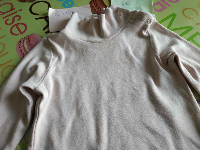 Tee-shirt manche longue 6 mois - photo numéro 2