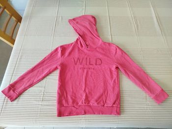 Sweat à capuche rose Okaïdi 8 ans