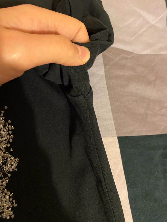 Superbe beau t-shirt Pepe Jeans noir / argenté taille XS - photo numéro 8