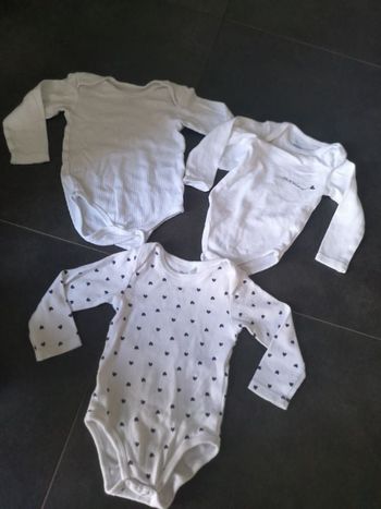 Lot de bodys manches longues