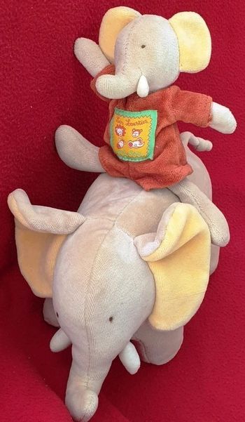 PELUCHE MUSICALE ELEPHANT LES LOUSTICS - MOULIN ROTY