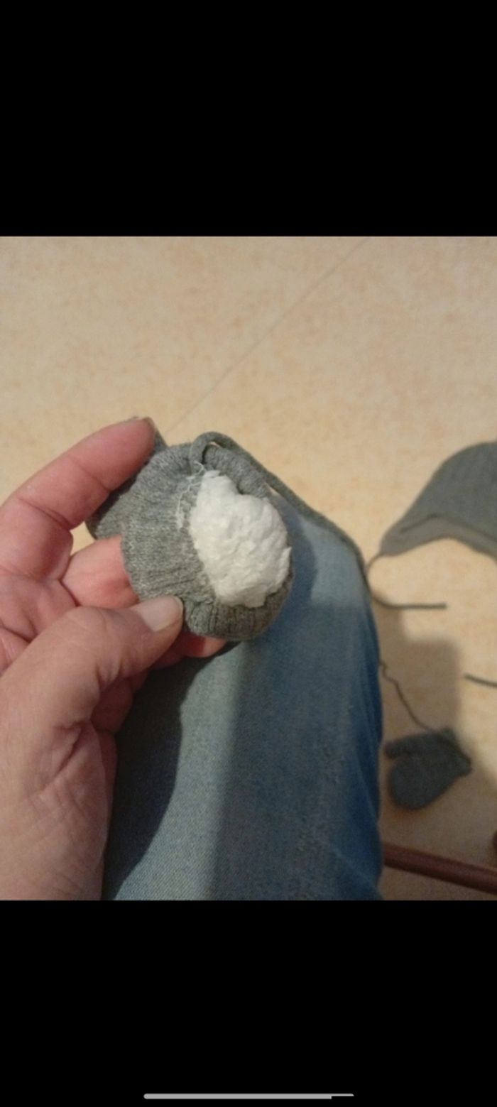 Ensemble bonnet et moufle 6 mois - photo numéro 3